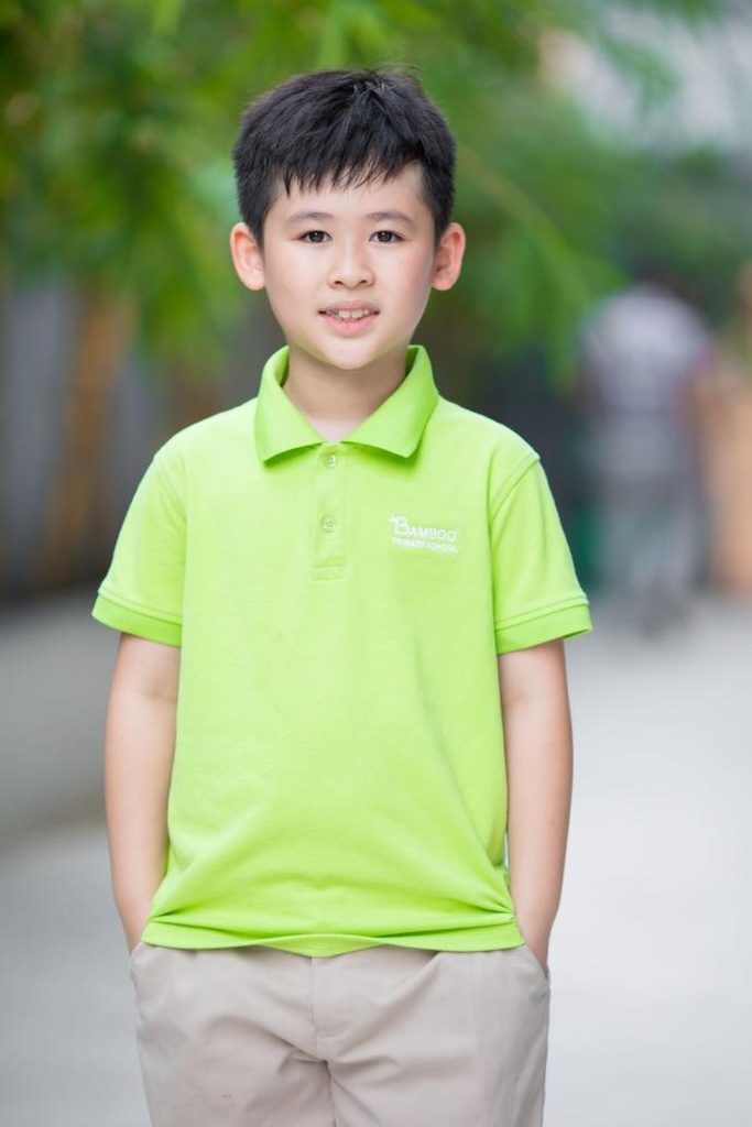 Áo chính khóa Bamboo tiểu học 2024